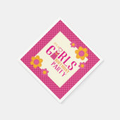 Mädchen Geburtstagsgeschenke, Frühlingsblumen Serviette (Ecke)