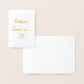 Mädchen Geburtstagskarte Folienkarte (Anzeige)