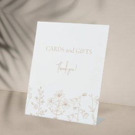 Mädchen Geburtstagsparty floral elegant einfach Sockelschild