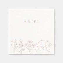 Mädchen Geburtstagsparty florale elegante Papierse