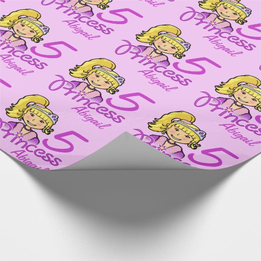 Mädchen-Geburtstagsverpackung Geschenkpapier (Ecke)