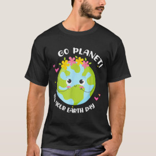 Mädchen Geh Planet Es Ist Dein Earth-day-Shirt Nie T-Shirt