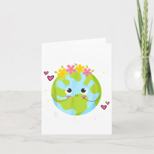 Mädchen geh Planet Es ist dein Erde-Tag-Shirt Süße Karte