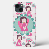 Mädchen-gehende Plätze Case-Mate iPhone Hülle (Rückseite)