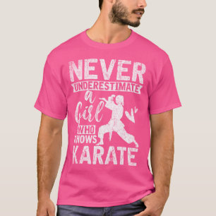 Mädchen Geschenk nie unterschätzen ein Mädchen, da T-Shirt
