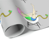 Mädchen Geschenkpapier (Rolleneckpunkt)