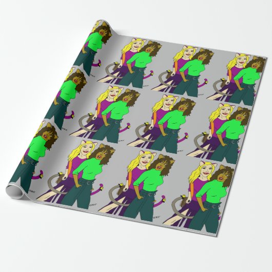 Mädchen Geschenkpapier (Ungerollt)