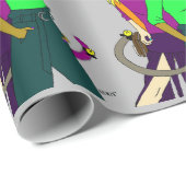 Mädchen Geschenkpapier (Rolleneckpunkt)