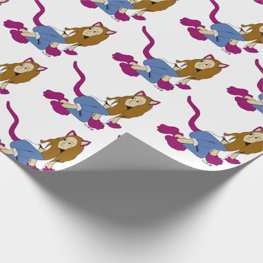 Mädchen Geschenkpapier (Ecke)