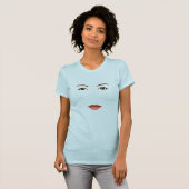 Mädchen-Gesichts-T-Shirt T-Shirt (Vorne ganz)
