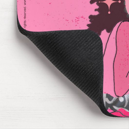 Mädchen-Gespräch Mousepad (Ecke)