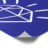 Mädchen gestalten nahtloses Muster mit Slogan. Han Poster (Ecke)