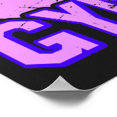 Mädchen gestörte rhythmische Gymnastik Poster (Ecke)