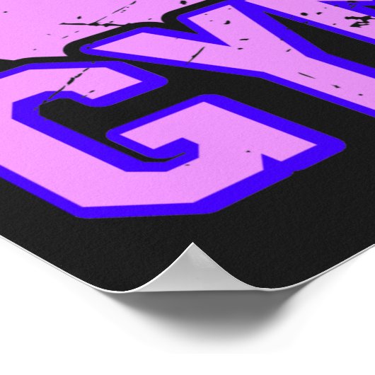 Mädchen gestörte rhythmische Gymnastik Poster (Ecke)