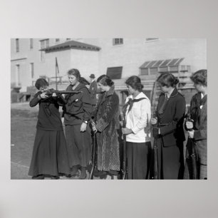 Mädchen-Gewehr Team, 1916 Poster