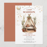 Mädchen Glamping Geburtstagsparty unter den Sterne