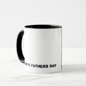 Mädchen, GLÜCKLICHER VATERTAG Tasse (Vorderseite Links)
