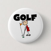 Mädchen GOLF Button (Vorderseite)