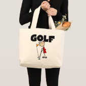 Mädchen GOLF Jumbo Stoffbeutel (Vorderseite (Produkt))