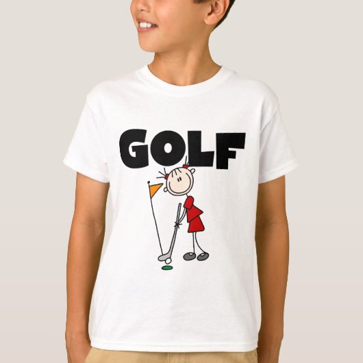 Mädchen GOLF T - Shirts und Geschenke (Vorderseite)