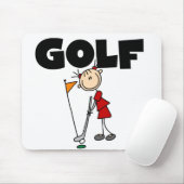 Mädchen GOLF T-Shirts und Geschenke Mousepad (Mit Mouse)