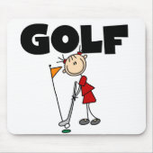 Mädchen GOLF T-Shirts und Geschenke Mousepad (Vorne)