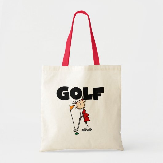 Mädchen GOLF T - Shirts und Geschenke Tragetasche (Vorne)