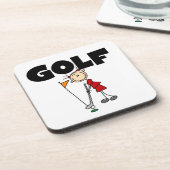 Mädchen GOLF Untersetzer (Linke Seite)