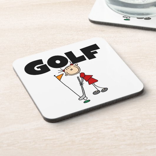 Mädchen GOLF Untersetzer (Linke Seite)