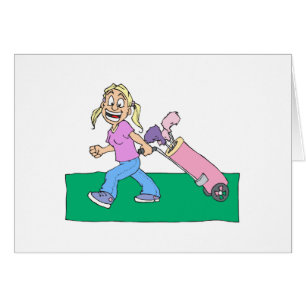 Mädchen-Golfspieler