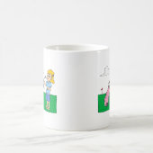 Mädchen-Golfspieler Kaffeetasse (Mittel)