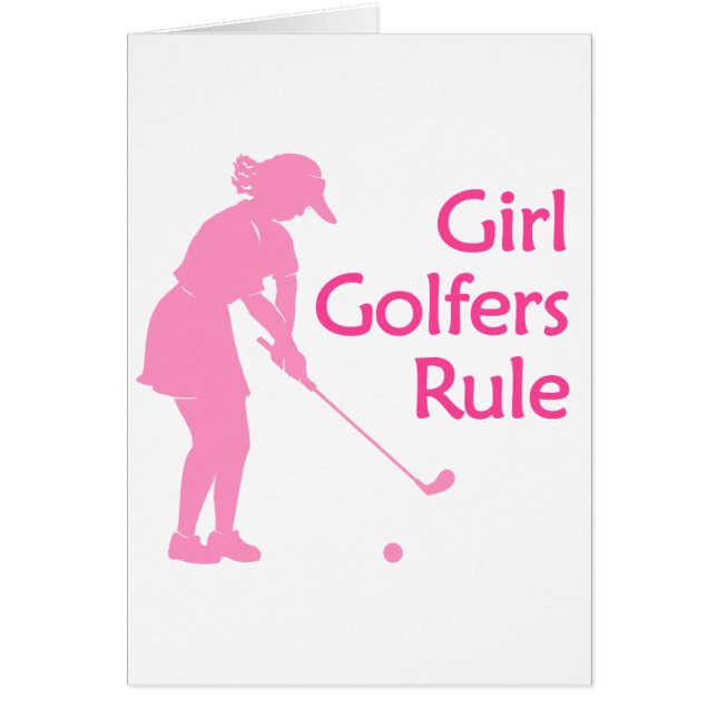 Mädchen-Golfspieler-Regel (Vorne)