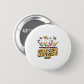 Mädchen Gone Cruising Goose 2026 Kreuzfahrt  Button (Vorne & Hinten)