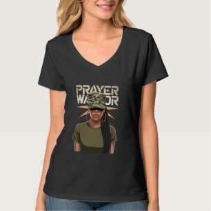 Mädchen Gott Jesus Frauen Schwarz Christlich Gebet T-Shirt