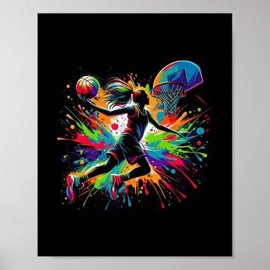 Mädchen Graffiti Poster (Vorne)