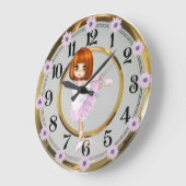 Mädchen Große Wanduhr (Winkel)