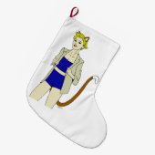 Mädchen Großer Weihnachtsstrumpf (Vorderansicht (hängend))