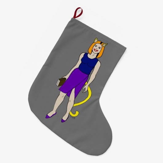 Mädchen Großer Weihnachtsstrumpf (Vorderansicht (hängend))