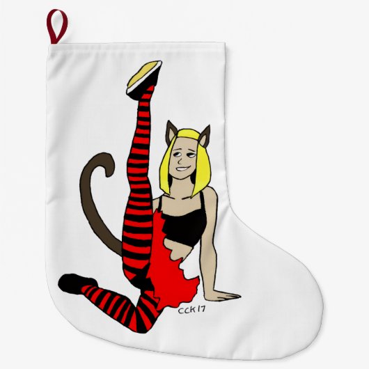 Mädchen Großer Weihnachtsstrumpf (Vorderseite)