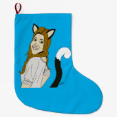 Mädchen Großer Weihnachtsstrumpf (Vorderseite)