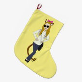 Mädchen Großer Weihnachtsstrumpf (Vorderansicht (hängend))