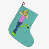 Mädchen Großer Weihnachtsstrumpf (Vorderansicht (hängend))