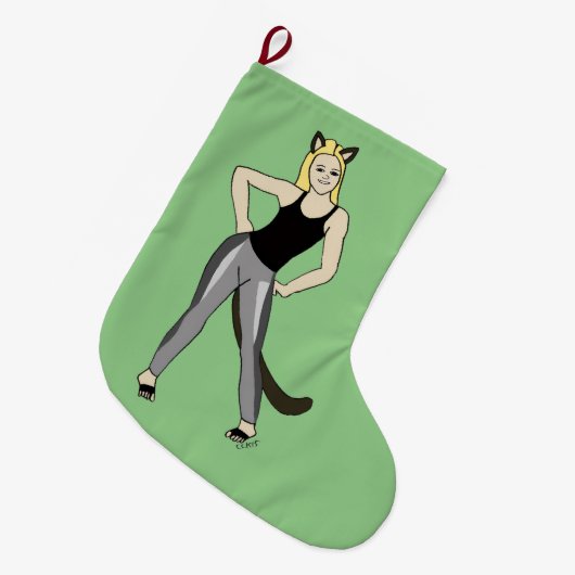 Mädchen Großer Weihnachtsstrumpf (Vorderansicht (hängend))