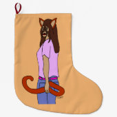 Mädchen Großer Weihnachtsstrumpf (Vorderseite)