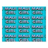 Mädchen grün fotodruck (Vorne)