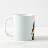 Mädchen Grüne Jeans Braune Haare Pony Kaffeetasse (Links)