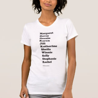 Mädchen-Gruppe-grundlegendes T-Shirt (weiß)