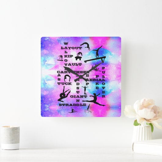 Mädchen Gymnastik Fähigkeiten Akrylwand Uhr (Zuhause)