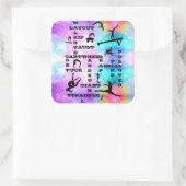 Mädchen Gymnastik Fähigkeiten Crosswords Stickers (Tasche)
