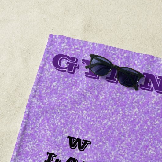 Mädchen Gymnastik Fähigkeiten Crosswords Strand Ha Strandtuch (Beispiel)